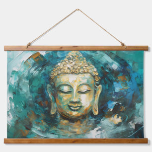 Tapisserie Suspendue L'Art Spirituel Tranquille Bouddha Aura