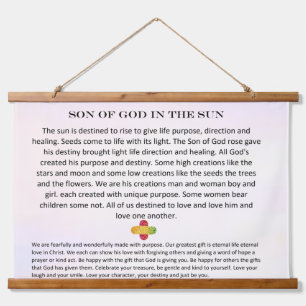 Tapisserie Suspendue Le Fils de Dieu au soleil