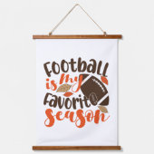Tapisserie Suspendue Le football est ma saison préférée (Recto)