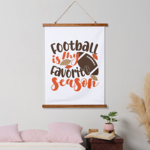 Tapisserie Suspendue Le football est ma saison préférée