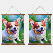 Tapisserie Suspendue Le jardin de Corgi (Double)