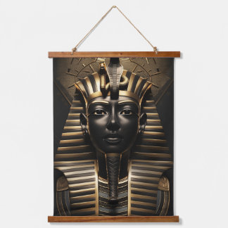 Tapisserie Suspendue Le pharaon égyptien noir et or