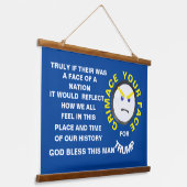 Tapisserie Suspendue Le visage d'une nation (Angulaire)