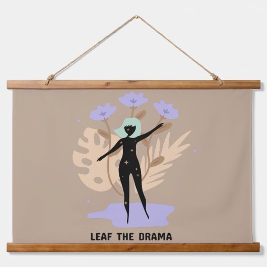 Tapisserie Suspendue Leaf the Drama (Devant)