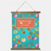 Tapisserie Suspendue Légumes motifs, carottes, chou-fleur (Recto)