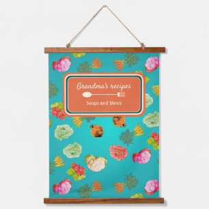 Tapisserie Suspendue Légumes motifs, carottes, chou-fleur