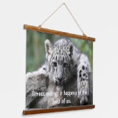 Tapisserie Suspendue Leopard vous regardant d'un rocher accroché (Angulaire)