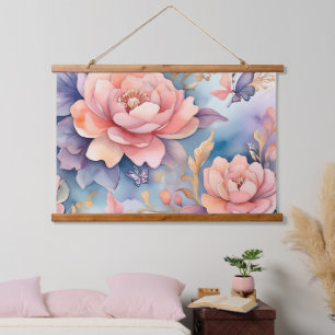 Tapisserie Suspendue Les amateurs de la nature des papillons floraux