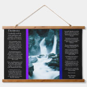 Tapisserie Suspendue Les chutes de la vallée rocheuse de DESIDERATA (Devant)