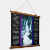 Tapisserie Suspendue Les chutes de la vallée rocheuse de DESIDERATA (Angulaire)