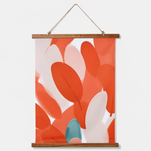 Tapisserie Suspendue Les plumes de différents oiseaux se rassemblent (Recto)