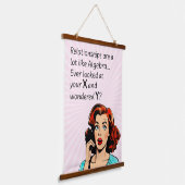 Tapisserie Suspendue Les relations sont comme Algebra Funny Quip (Angulaire)