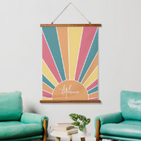 Lever de soleil à bande rétro - pastel rainbow scr
