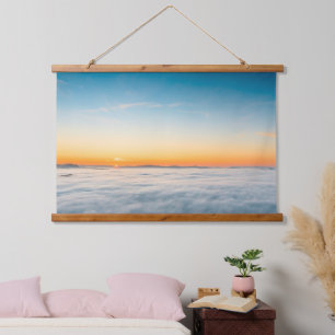 Tapisserie Suspendue Lever de soleil magique au-dessus des nuages