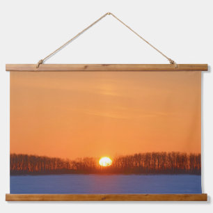 Tapisserie Suspendue Lever de soleil sur la prairie Manitoba, Canada