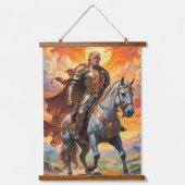Tapisserie Suspendue L'héroïque guerrier Trump en or (Recto)