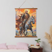 Tapisserie Suspendue L'héroïque guerrier Trump en or (Chambre à coucher)