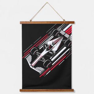 Tapisserie Suspendue Lignes de vitesse de voiture de course de formule