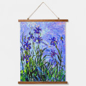 Tapisserie Suspendue Lilac Irises par Claude Monet (Recto)