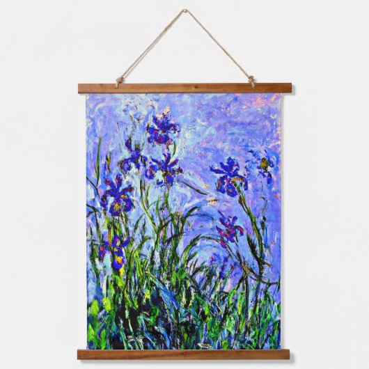 Tapisserie Suspendue Lilac Irises par Claude Monet (Recto)