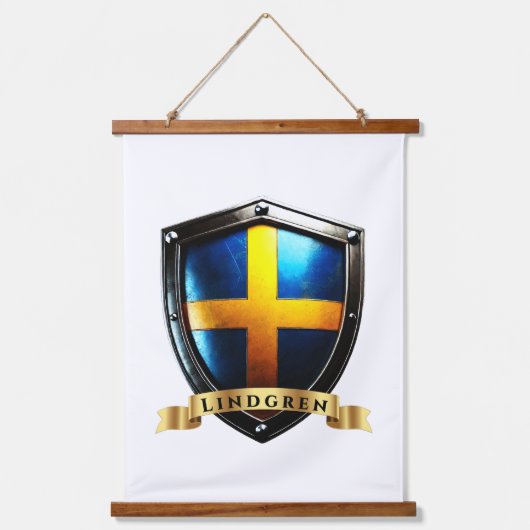 Tapisserie Suspendue Lindgren Sweden Heritage Shield (Recto)