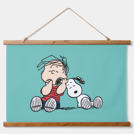 Tapisserie Suspendue Linus consolé avec l'oreille de Snoopy (Devant)