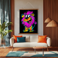 Lion Art Pop Néon : Jouet et Coloré