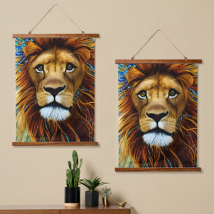 Tapisserie Suspendue Lion étonnant