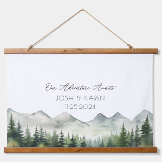 Tapisserie Suspendue Livre d'hôtes Mariage alternatif de Green Mountain