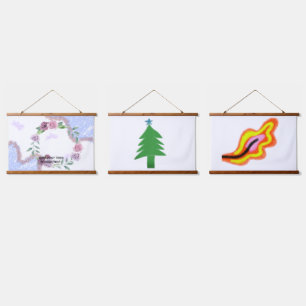 Tapisserie Suspendue Logo personnalisé simple et élégant ici société g