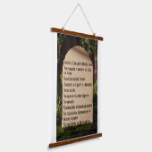 Tapisserie Suspendue Los 10 mandamientos (Angulaire)