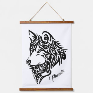 Tapisserie Suspendue Loup tribal