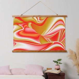 Tapisserie Suspendue Love and Gold Abstrait 3D Rainbowart