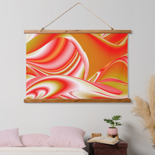 Tapisserie Suspendue Love and Gold Abstrait 3D Rainbowart