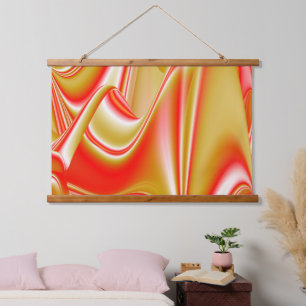 Tapisserie Suspendue Love and Gold Abstrait 3D Rainbowart