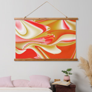 Tapisserie Suspendue Love and Gold Abstrait 3D Rainbowart