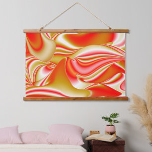 Tapisserie Suspendue Love and Gold Abstrait 3D Rainbowart