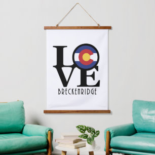 Tapisserie Suspendue LOVE Breckenridge Colorado