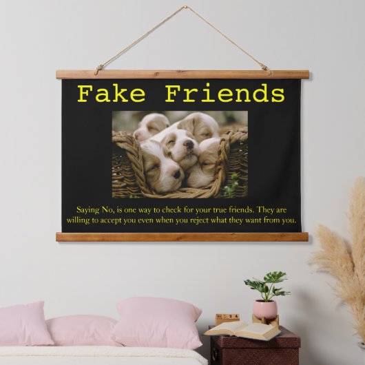 Tapisserie Suspendue LOVE Puppies ensemble dans un panier Hanging le mo (Chambre à coucher)