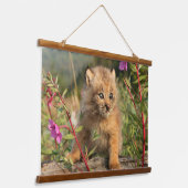 Tapisserie Suspendue Lynx Kitten, Canada, Alaska (Angulaire)
