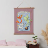 Tapisserie Suspendue Magical Creatures Vintage Graphic (Chambre à coucher)