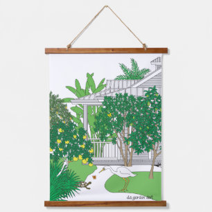 Tapisserie Suspendue Maison de Floride tropicale