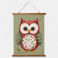 Maisonnette en patchwork d'art populaire chouette