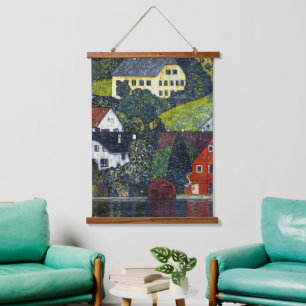 Tapisserie Suspendue Maisons Klimt à Unterach am Attersee Paysage