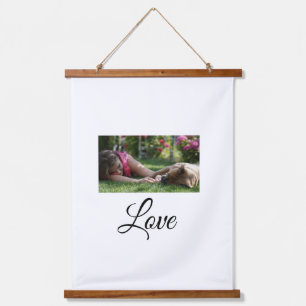 Tapisserie Suspendue Maman de chien amour ajouter nom texte amateurs de