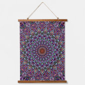 Tapisserie Suspendue Mandala Harmony Wall Tapestry Wood-Topped Vertical (Recto 2)