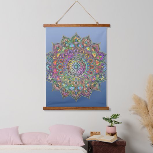 Tapisserie Suspendue Mandala Inde Style 1 (Chambre à coucher)