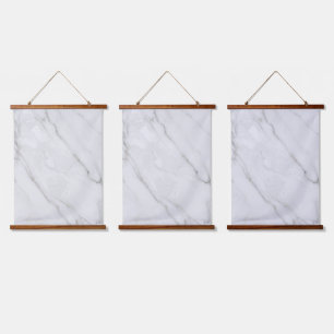 Tapisserie Suspendue Marbre Blanc