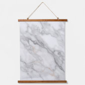 Tapisserie Suspendue Marbre Blanc (Recto)