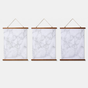 Tapisserie Suspendue Marbre Blanc